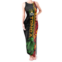 Personalised Tonga Emancipation Day Tank Maxi Dress Puleanga Fakatui O Since 1970 LT9 Women Red - Polynesian Pride