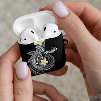 Aloha Hammerhead Shark AirPods Case Black Hawaiian Kakau Tribal Tattoo LT9 - Polynesian Pride