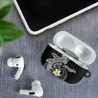 Aloha Hammerhead Shark AirPods Case Black Hawaiian Kakau Tribal Tattoo LT9 - Polynesian Pride