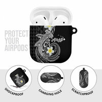 Aloha Hammerhead Shark AirPods Case Black Hawaiian Kakau Tribal Tattoo - Polynesian Pride