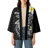 Aloha Hammerhead Shark Kimono Black Hawaiian Kakau Tribal Tattoo - Polynesian Pride