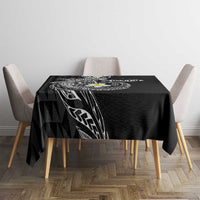 Aloha Hammerhead Shark Tablecloth Black Hawaiian Kakau Tribal Tattoo