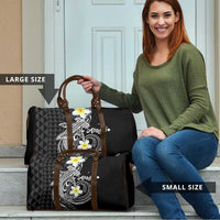 Aloha Hammerhead Shark Travel Bag Black Hawaiian Kakau Tribal Tattoo - Polynesian Pride