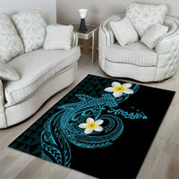 Aloha Hammerhead Shark Area Rug Calypso Hawaiian Kakau Tribal Tattoo