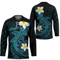 Aloha Hammerhead Shark Hockey Jersey Calypso Hawaiian Kakau Tribal Tattoo LT9 - Polynesian Pride