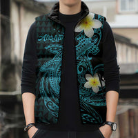 Aloha Hammerhead Shark Sleeveless Puffer Jacket Calypso Hawaiian Kakau Tribal Tattoo LT9 - Polynesian Pride
