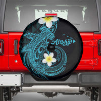 Aloha Hammerhead Shark Spare Tire Cover Calypso Hawaiian Kakau Tribal Tattoo
