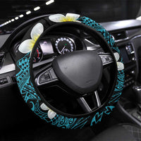Aloha Hammerhead Shark Steering Wheel Cover Calypso Hawaiian Kakau Tribal Tattoo