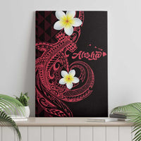 Aloha Hammerhead Shark Canvas Wall Art Feverish Pink Hawaiian Kakau Tribal Tattoo