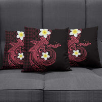 Aloha Hammerhead Shark Pillow Cover Feverish Pink Hawaiian Kakau Tribal Tattoo - Polynesian Pride