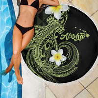 Aloha Hammerhead Shark Beach Blanket Lime Rickey Hawaiian Kakau Tribal Tattoo