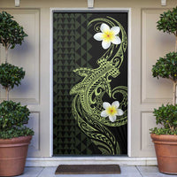 Aloha Hammerhead Shark Door Cover Lime Rickey Hawaiian Kakau Tribal Tattoo - Polynesian Pride