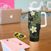 Aloha Hammerhead Shark Tumbler With Handle Lime Rickey Hawaiian Kakau Tribal Tattoo
