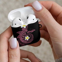 Aloha Hammerhead Shark AirPods Case Vivacious Pink Hawaiian Kakau Tribal Tattoo LT9 - Polynesian Pride