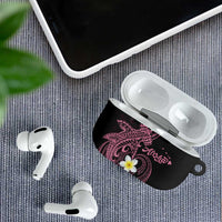 Aloha Hammerhead Shark AirPods Case Vivacious Pink Hawaiian Kakau Tribal Tattoo LT9 - Polynesian Pride