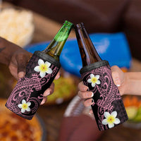 Aloha Hammerhead Shark 4 in 1 Can Cooler Tumbler Vivacious Pink Hawaiian Kakau Tribal Tattoo