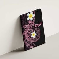 Aloha Hammerhead Shark Canvas Wall Art Vivacious Pink Hawaiian Kakau Tribal Tattoo