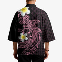 Aloha Hammerhead Shark Kimono Vivacious Pink Hawaiian Kakau Tribal Tattoo - Polynesian Pride