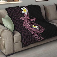 Aloha Hammerhead Shark Quilt Vivacious Pink Hawaiian Kakau Tribal Tattoo
