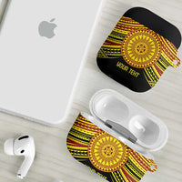 Personalised Tonga Ha apai High School AirPods Case Ngatu Fonulei Pattern LT9 - Polynesian Pride
