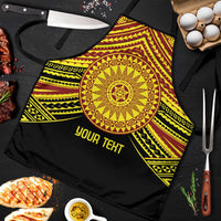 Personalised Tonga Ha apai High School Apron Ngatu Fonulei Pattern LT9 Gold - Polynesian Pride