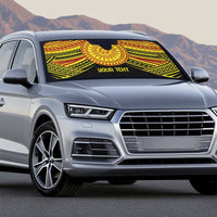 Personalised Tonga Ha apai High School Auto Sun Shade Ngatu Fonulei Pattern LT9 - Polynesian Pride