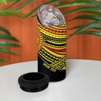 Personalised Tonga Ha apai High School 4 in 1 Can Cooler Tumbler Ngatu Fonulei Pattern LT9 - Polynesian Pride