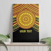 Personalised Tonga Ha apai High School Canvas Wall Art Ngatu Fonulei Pattern LT9 - Polynesian Pride