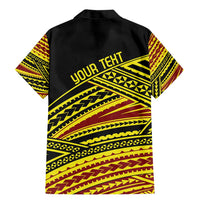 Personalised Tonga Ha apai High School Family Matching Mermaid Dress and Hawaiian Shirt Ngatu Fonulei Pattern