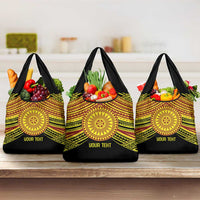 Personalised Tonga Ha apai High School Grocery Bag Ngatu Fonulei Pattern LT9 3-pack One Size Gold - Polynesian Pride