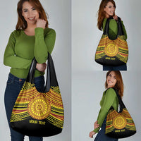 Personalised Tonga Ha apai High School Grocery Bag Ngatu Fonulei Pattern LT9 - Polynesian Pride