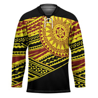 Personalised Tonga Ha apai High School Hockey Jersey Ngatu Fonulei Pattern LT9 Unisex Gold - Polynesian Pride