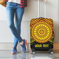 Personalised Tonga Ha apai High School Luggage Cover Ngatu Fonulei Pattern