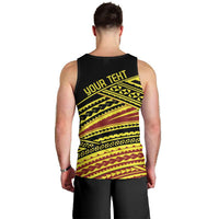 Personalised Tonga Ha apai High School Men Tank Top Ngatu Fonulei Pattern LT9 - Polynesian Pride