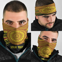 Personalised Tonga Ha apai High School Neck Gaiter Ngatu Fonulei Pattern - Polynesian Pride