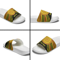 Personalised Tonga Ha apai High School Slide Sandals Ngatu Fonulei Pattern - Polynesian Pride