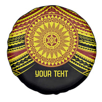 Personalised Tonga Ha apai High School Spare Tire Cover Ngatu Fonulei Pattern