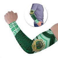 Personalised Tonga Saineha High School Arm Sleeves Polynesian Ngatu Tribal - Polynesian Pride