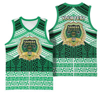 Personalised Tonga Saineha High School Basketball Jersey Polynesian Ngatu Tribal LT9 - Polynesian Pride