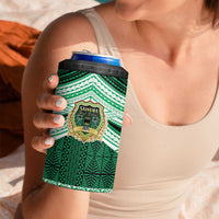 Personalised Tonga Saineha High School 4 in 1 Can Cooler Tumbler Polynesian Ngatu Tribal