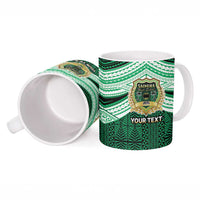 Personalised Tonga Saineha High School Ceramic Mug Polynesian Ngatu Tribal - Polynesian Pride