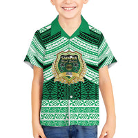 Personalised Tonga Saineha High School Hawaiian Shirt Polynesian Ngatu Tribal LT9 - Polynesian Pride