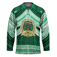 Personalised Tonga Saineha High School Hockey Jersey Polynesian Ngatu Tribal LT9 Unisex Green - Polynesian Pride