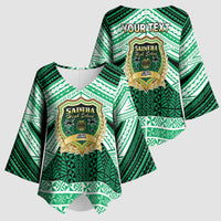 Personalised Tonga Saineha High School Kimono Sleeve Blouse Polynesian Ngatu Tribal LT9 - Polynesian Pride
