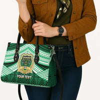 Personalised Tonga Saineha High School Leather Bag Polynesian Ngatu Tribal - Polynesian Pride