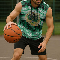 Personalised Tonga Saineha High School Sleeveless Hoodie Polynesian Ngatu Tribal - Polynesian Pride