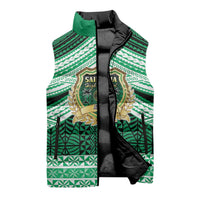 Personalised Tonga Saineha High School Sleeveless Puffer Jacket Polynesian Ngatu Tribal LT9 - Polynesian Pride