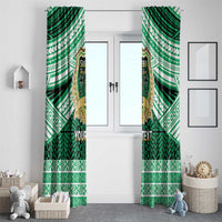 Personalised Tonga Saineha High School Window Curtain Polynesian Ngatu Tribal LT9 - Polynesian Pride