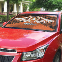 Personalised Tonga Tailulu College Auto Sun Shade Polynesian Ngatu Tribal LT9 - Polynesian Pride