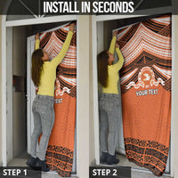Personalised Tonga Tailulu College Door Cover Polynesian Ngatu Tribal LT9 - Polynesian Pride